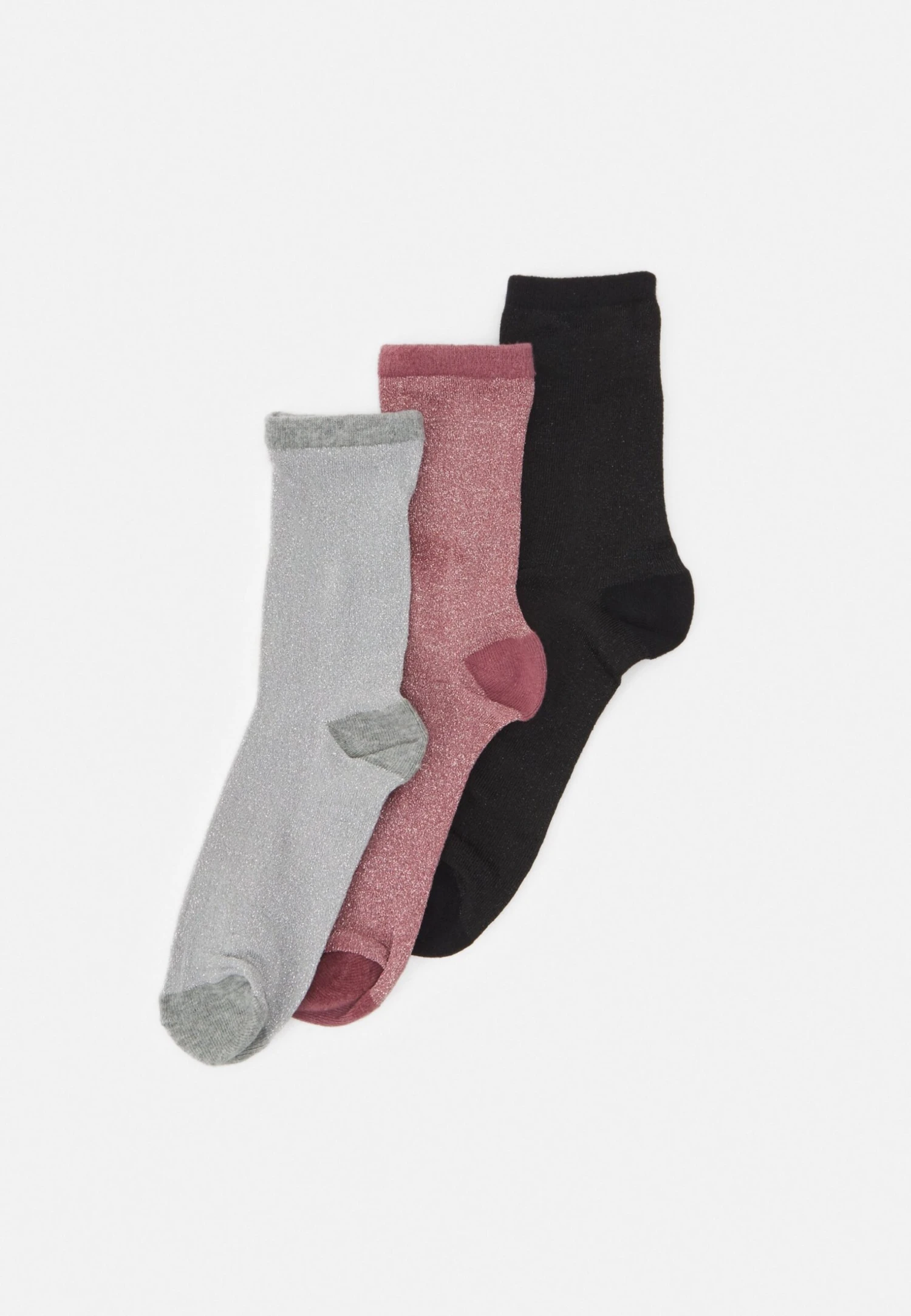 Becksöndergaard Dina Solid Mix 3 Pack - Chaussettes - Black/Grey/Mauve 3 Becksöndergaard Dina Solid Mix 3 Pack - Chaussettes - Black/Grey/Mauve