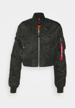 Alpha Industries Boxy - Blouson Bomber - Black -Next Soldes 55ea20fbe681493eb15fb281cccb2c87