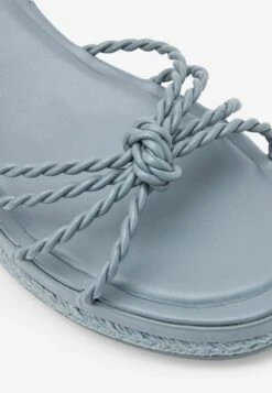 Next Forever Comfort Knot Detail Standard - Sandales Compensées - Blue -Next Soldes 56230d243fa646f59b1e257ec569dca9