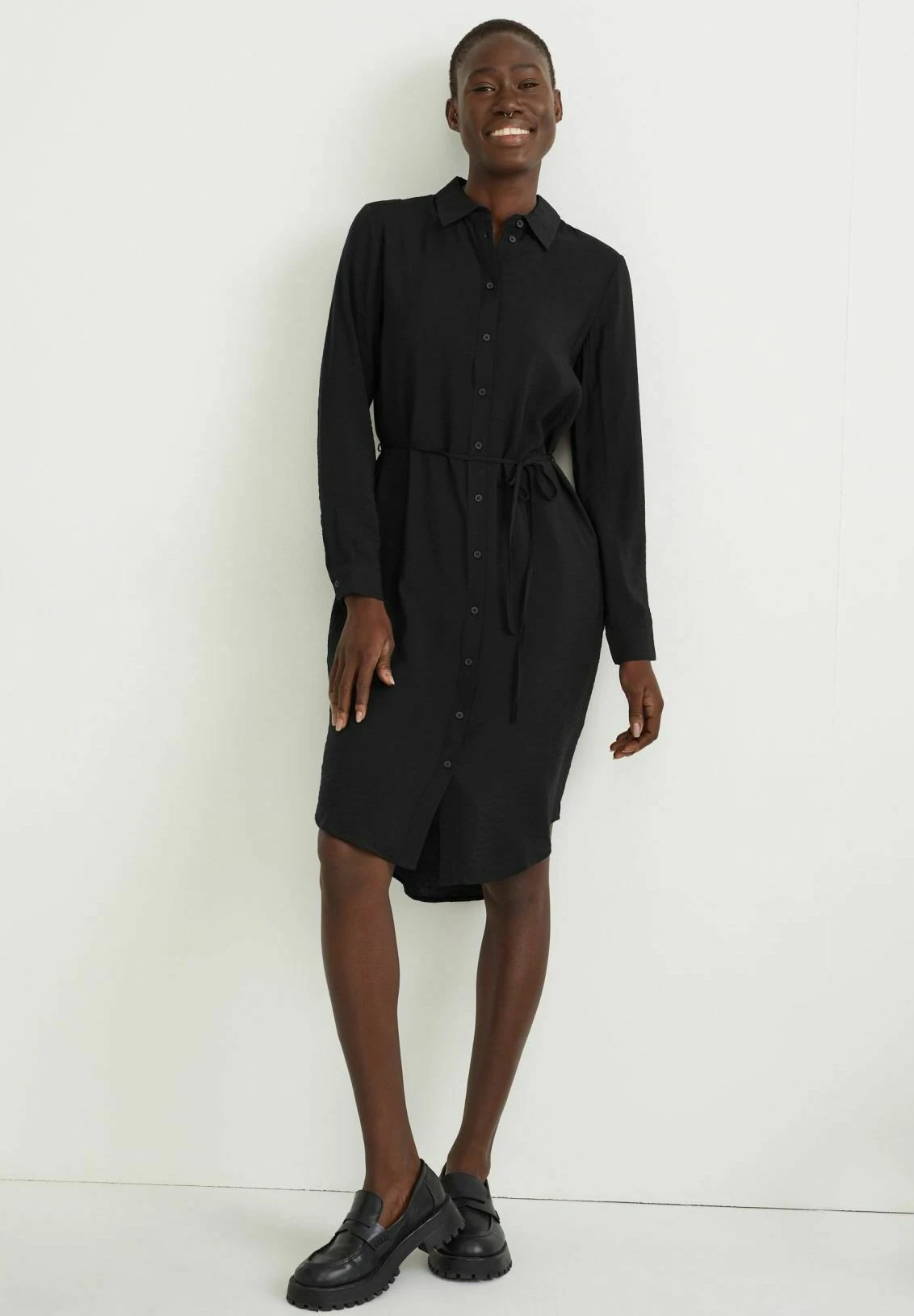 Robe Chemise - Black 3 Robe Chemise - Black