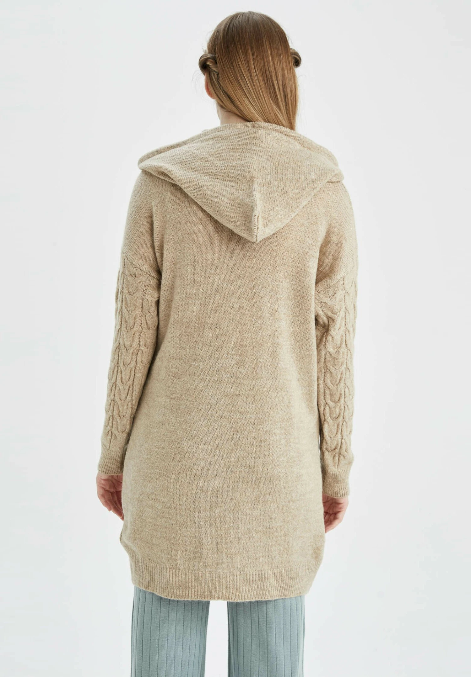 DeFacto Regular Fit - Sweat À Capuche - Beige 5 DeFacto Regular Fit - Sweat À Capuche - Beige – Image 3