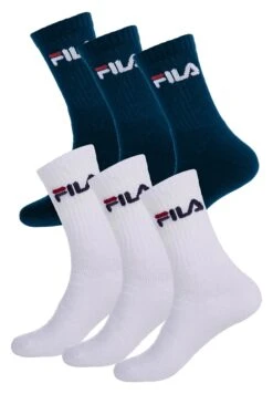Fila Unisex Crew Im 6Er Pack - Chaussettes - White / Blue -Next Soldes 5749bec65d6e4935abaf13bbc81b825e