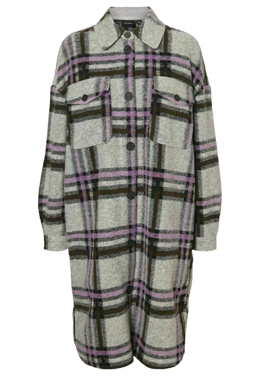 Vero Moda Vmchrissie - Manteau Court - Light Grey Melange 5 Vero Moda Vmchrissie - Manteau Court - Light Grey Melange – Image 3