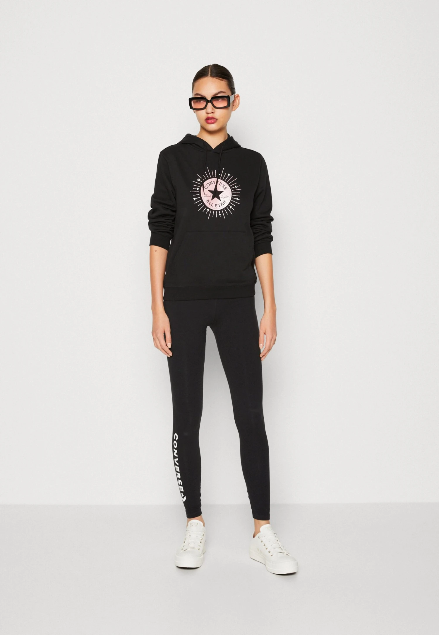 Converse Radiating Love Classic Fit Hoodie - Sweatshirt - Black 4 Converse Radiating Love Classic Fit Hoodie - Sweatshirt - Black – Image 2