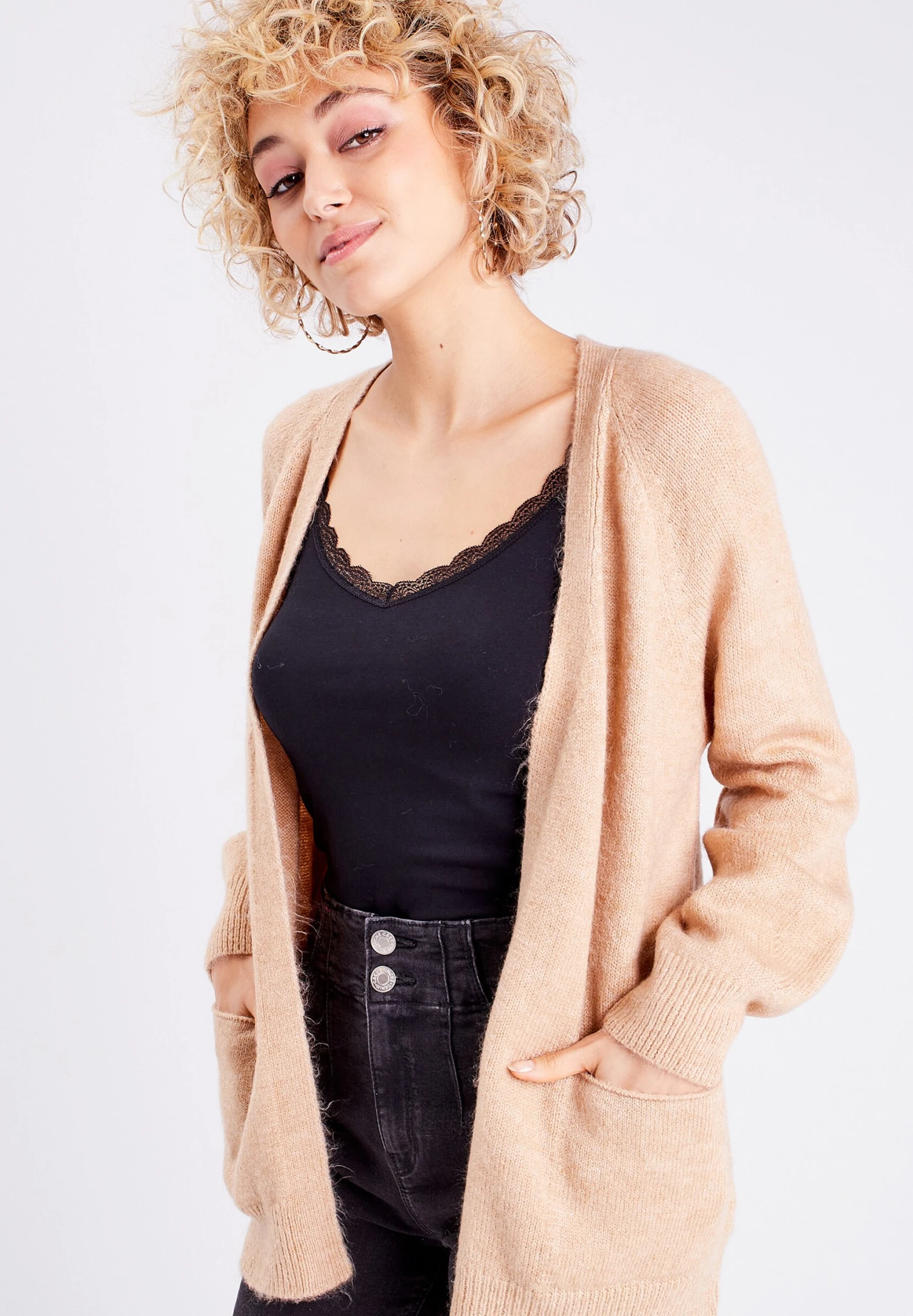 Mit Taschen - Gilet - Sable 6 Mit Taschen - Gilet - Sable – Image 4