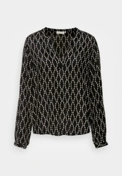 Kaffe Olan Blouse - T-Shirt À Manches Longues - Black/Sand -Next Soldes 58a29a56799b43509821f2a92c53ffca