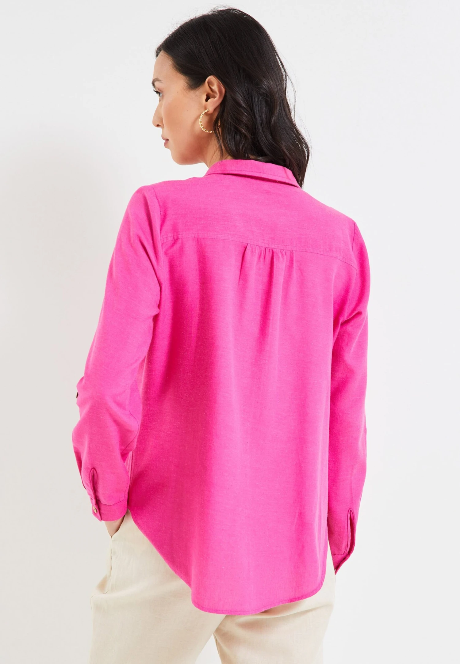 Manches Longues - Chemisier - Rose 4 Manches Longues - Chemisier - Rose – Image 2