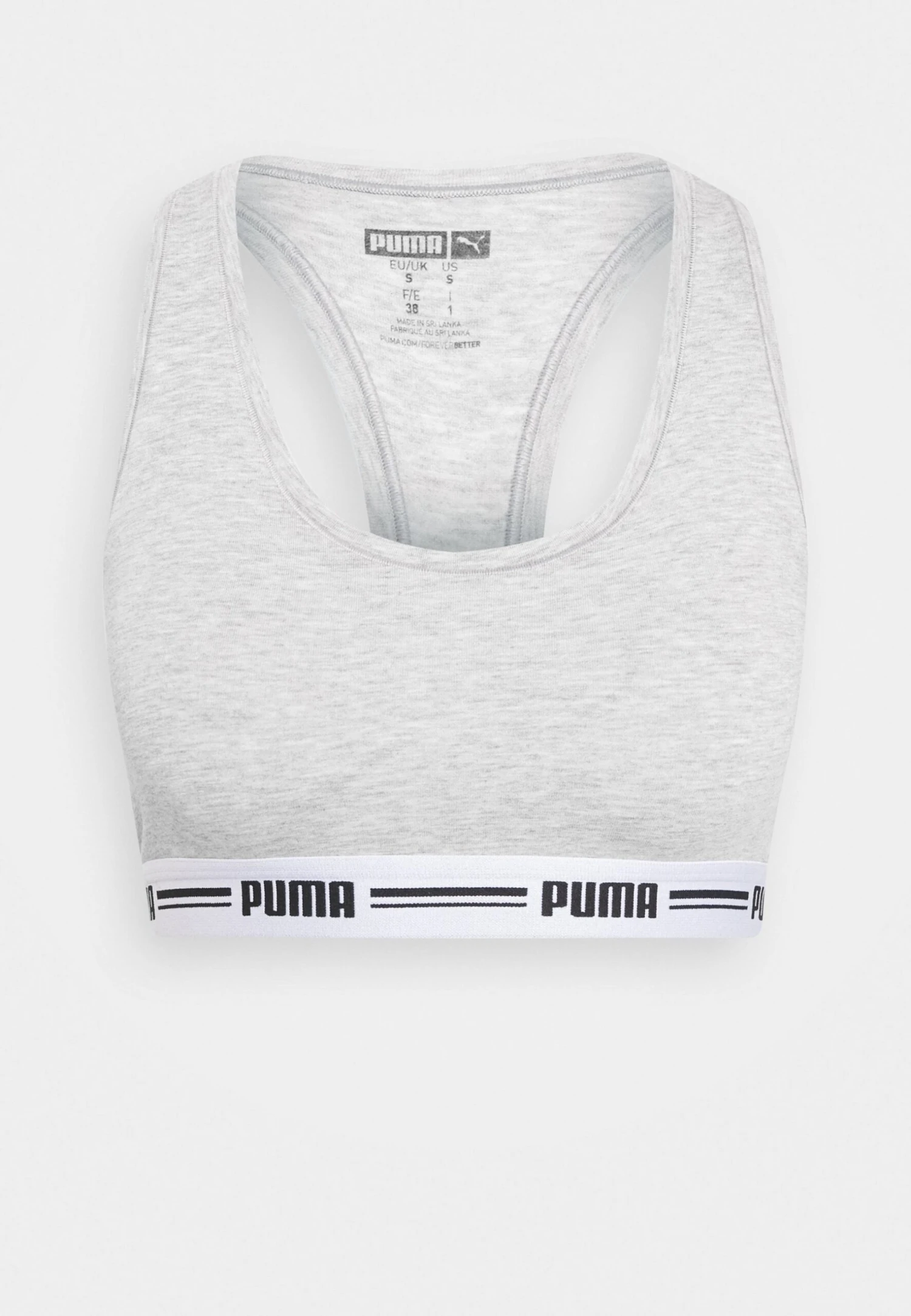 Puma Women Racer Back Top - Brassière - Grey Melange 7 Puma Women Racer Back Top - Brassière - Grey Melange – Image 5