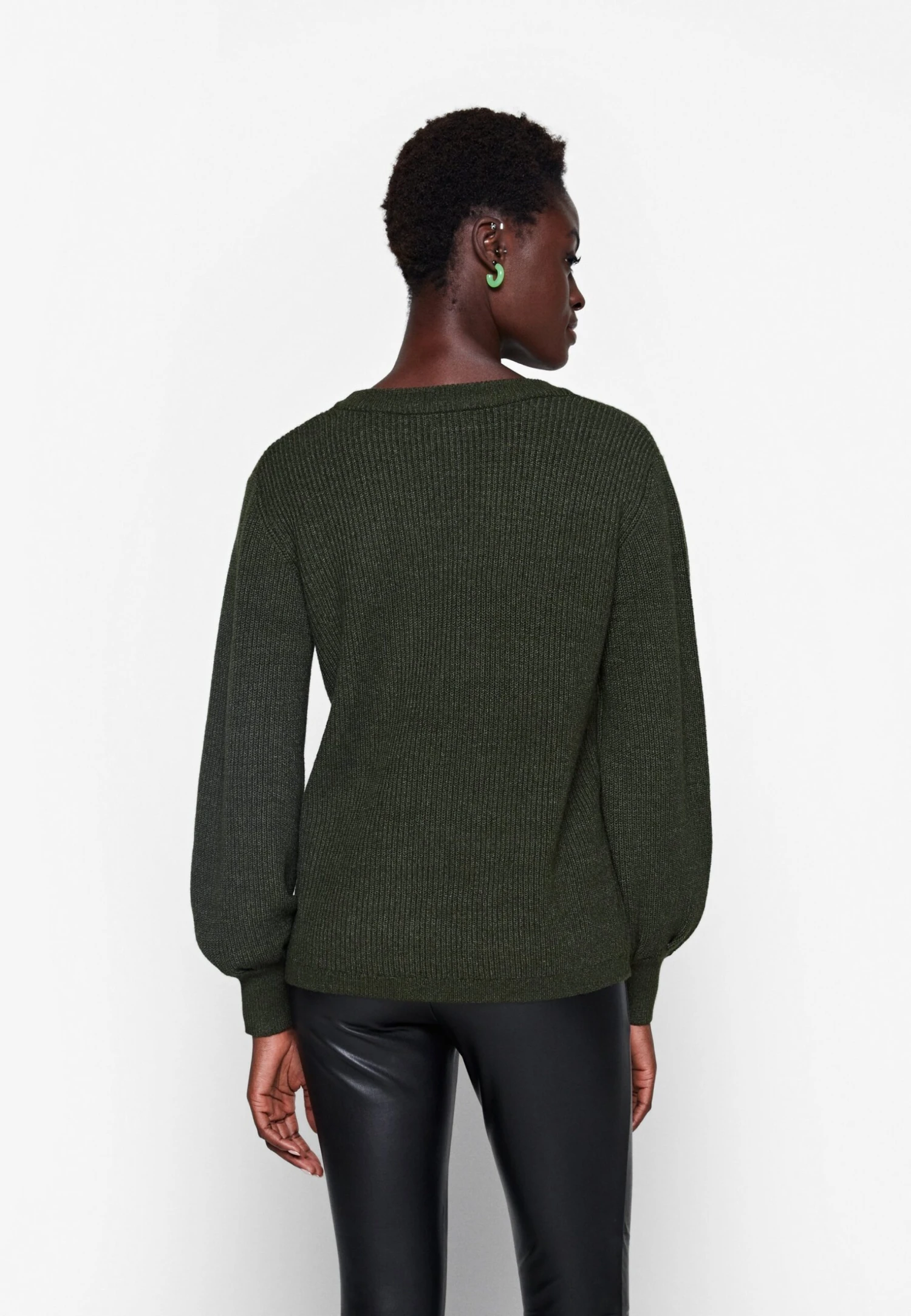 Object Objmalena L/S - Pullover - Duffel Melange 5 Object Objmalena L/S - Pullover - Duffel Melange â Image 3