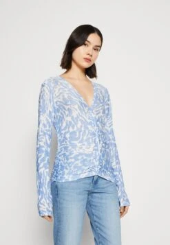 Gina Tricot Lexie - T-Shirt À Manches Longues - Blue