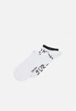 CALVIN KLEIN UNDERWEAR Sneaker All Over Print 2 Pack - Socquettes - White
