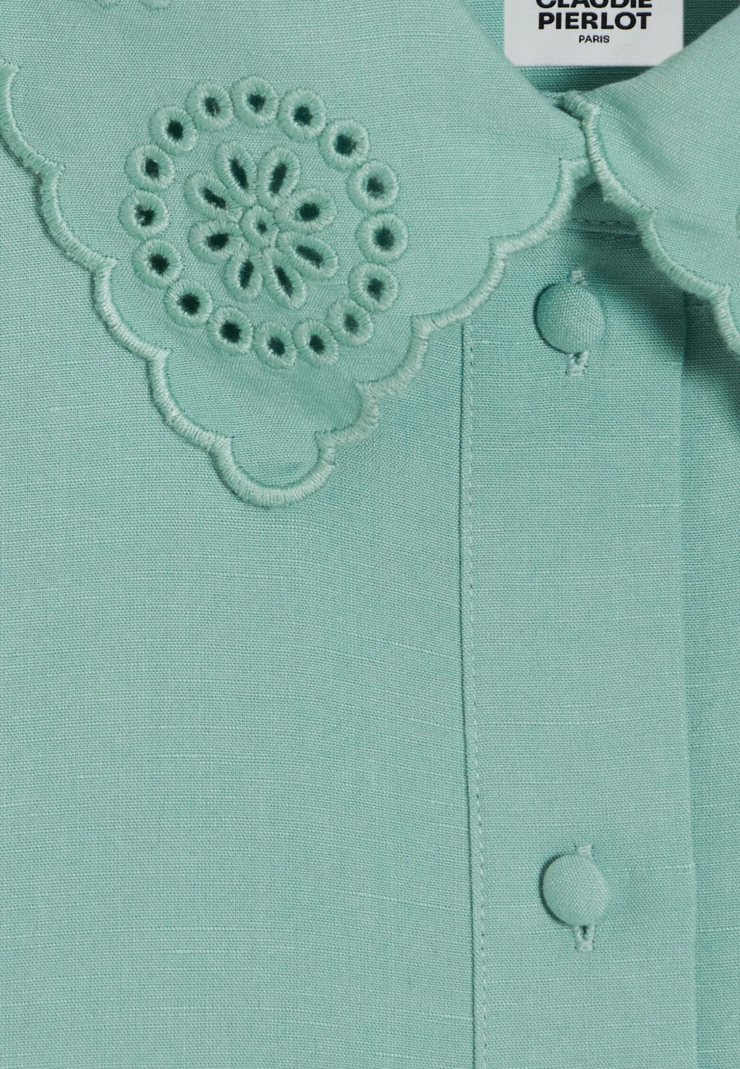 CLAUDIE PIERLOT Caresse - Chemisier - Vert D Eau 8 CLAUDIE PIERLOT Caresse - Chemisier - Vert D Eau – Image 6