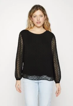 Vila Vimaliana O Neck - T-Shirt À Manches Longues - Black