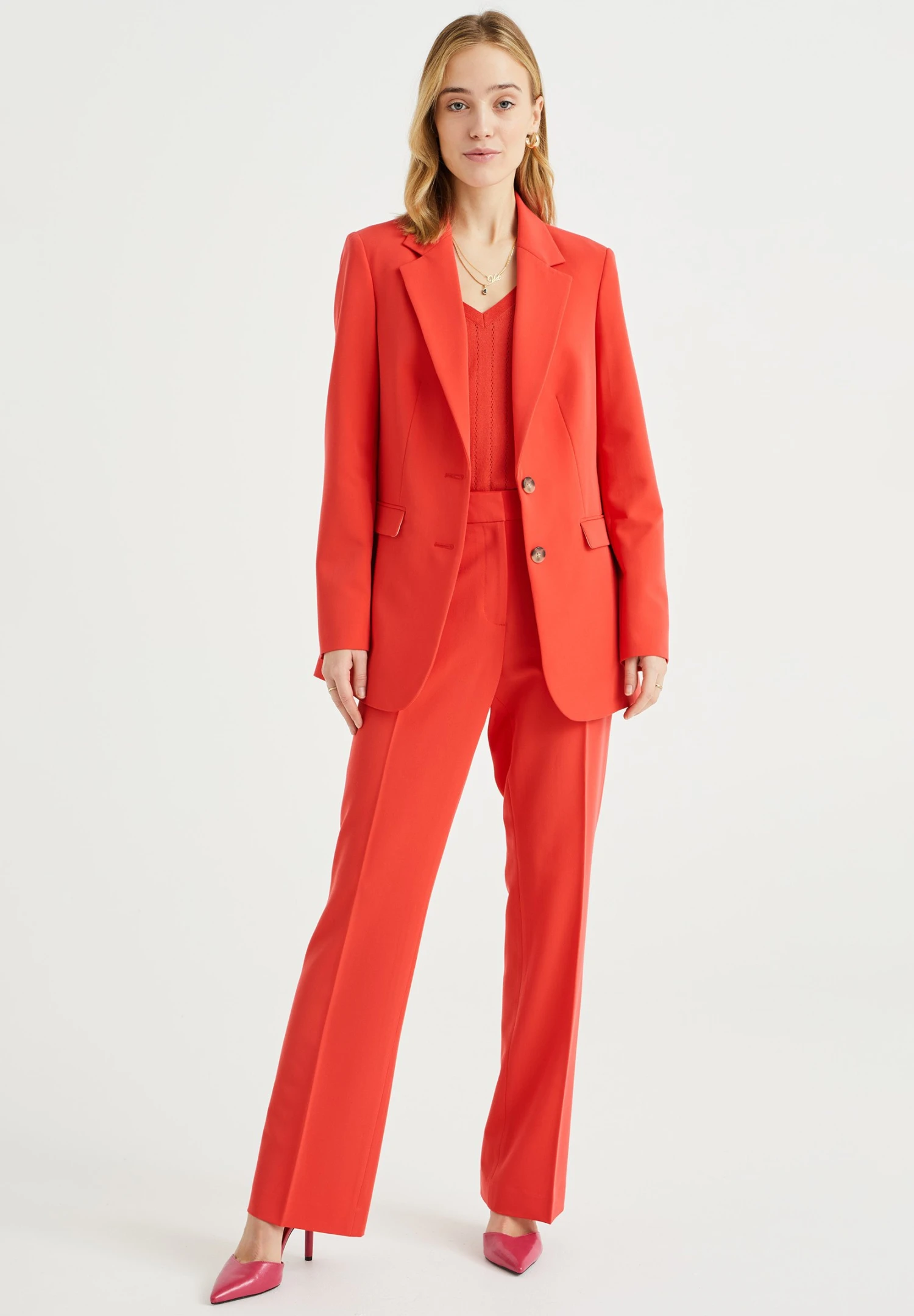 WE FASHION Manteau Court - Red 4 WE FASHION Manteau Court - Red – Image 2