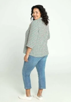 Tweed - Manteau Court - Turquoise -Next Soldes 5c750b7565e340299ea2ba7c0d1f661f