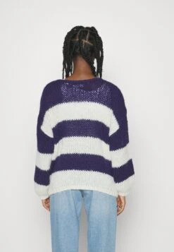 Vero Moda Petite Vmerin Stripe Pullover - Pullover - Astral Aura/Birch -Next Soldes 5d8f9b511704416bace5eaabdc1d4fa2