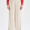 DeFacto Palazzo - Pantalon Classique - Beige