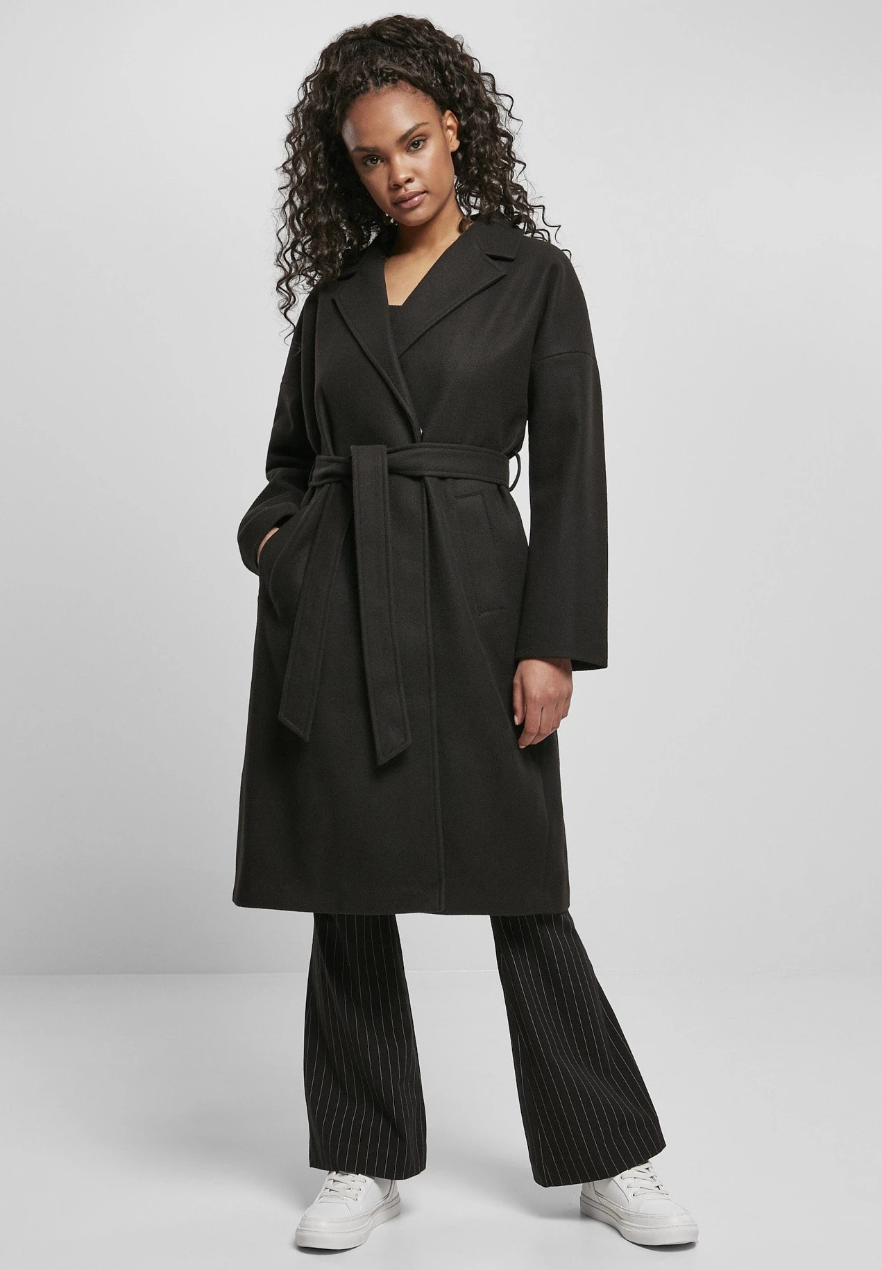 URBAN CLASSICS Damen Oversized - Trench - Black 4 URBAN CLASSICS Damen Oversized - Trench - Black – Image 2
