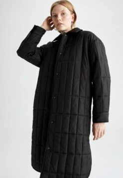 DeFacto Relax Fit - Manteau D'Hiver - Black