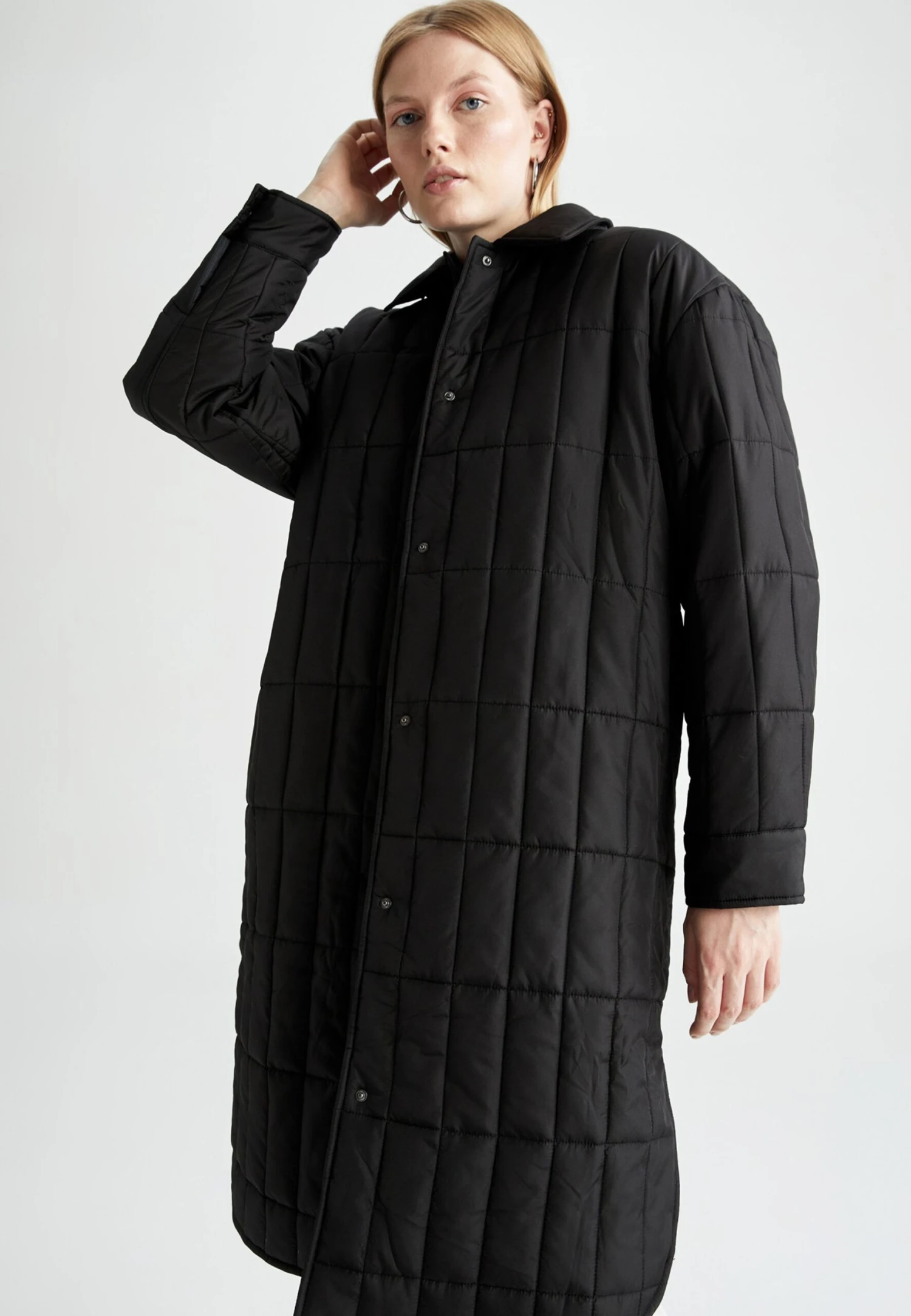 DeFacto Relax Fit - Manteau D'Hiver - Black 3 DeFacto Relax Fit - Manteau D'Hiver - Black