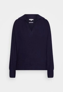 Tom Tailor Batwing With Collar - Pullover - Navy Midnight Blue -Next Soldes 5ec810accadf408cada4b6c9e585289f