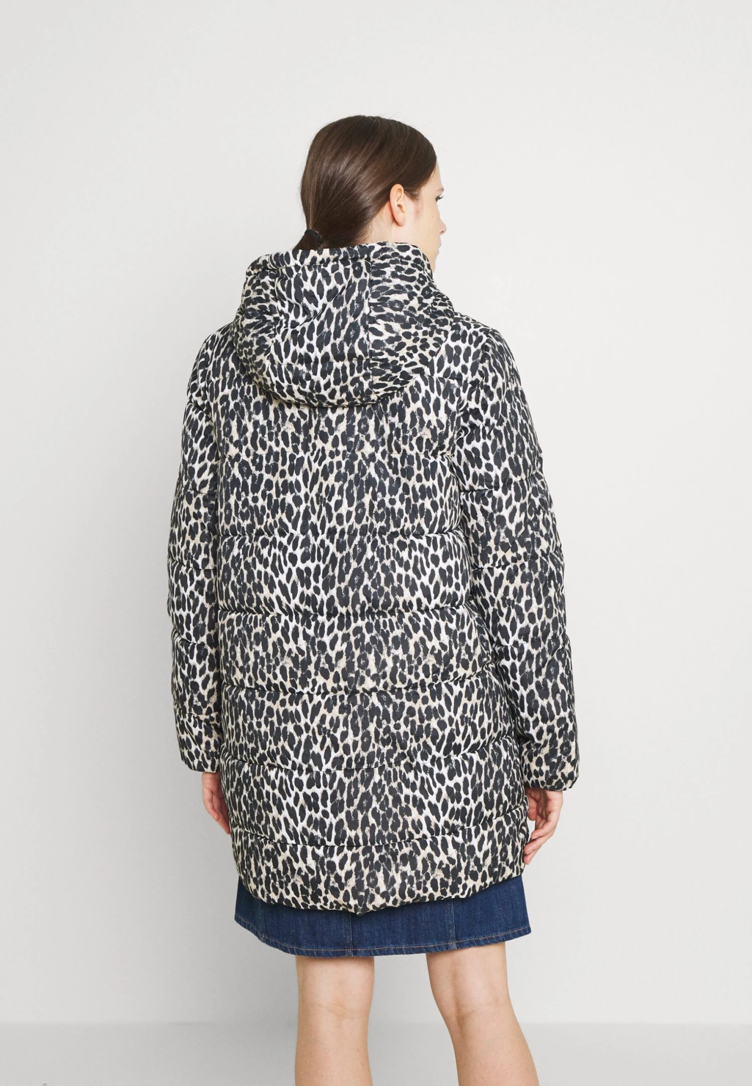 Vila Vikarla Long Puffer Jacket - Manteau Classique - Beige/Black 5 Vila Vikarla Long Puffer Jacket - Manteau Classique - Beige/Black â Image 3