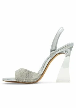 Meilleures ventes 21 Aldo Sling Back Gienna - Sandales Ă Talons Hauts - Silver