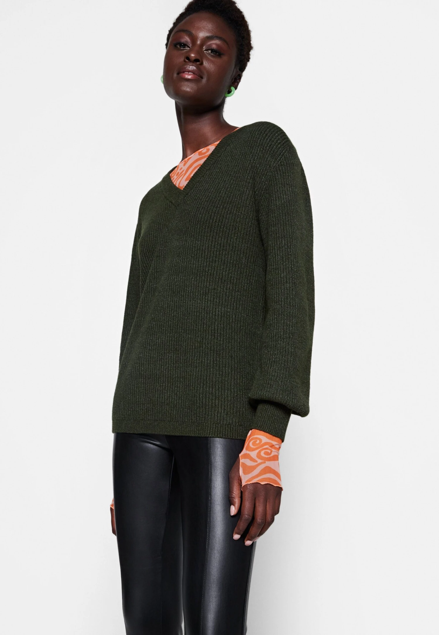 Object Objmalena L/S - Pullover - Duffel Melange 6 Object Objmalena L/S - Pullover - Duffel Melange â Image 4