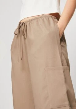 WEEKDAY Adisa Suiting Trouser - Pantalon Cargo - Mole Medium Dusty -Next Soldes 6188f8e65aff4a09b9899e0a81452f04