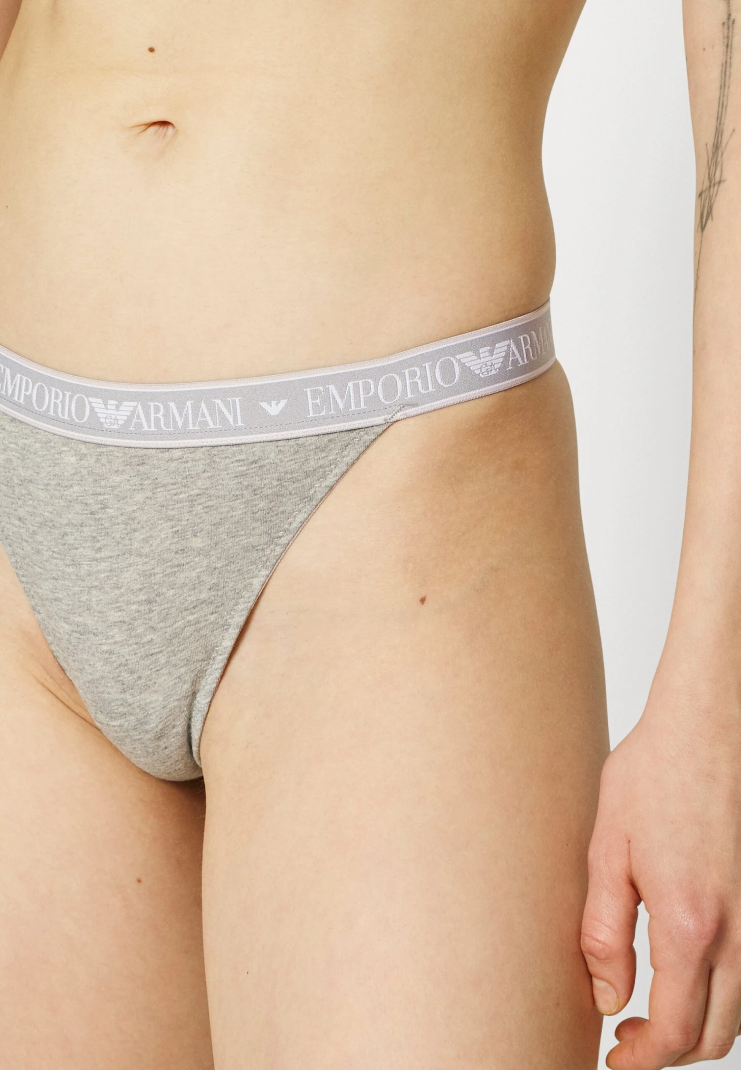 Emporio Armani Thong Iconic Logoband 2 Pack - String - Light Grey Melange 7 Emporio Armani Thong Iconic Logoband 2 Pack - String - Light Grey Melange – Image 5