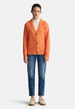 Gant Mit Struktur - Gilet - Apricot Orange -Next Soldes 61c3061e072b4ea781a0d792d6dc60dc