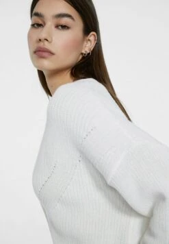 Stradivarius Faded-Effect - Gilet - Off White -Next Soldes 61e8dc996a724501afb06053d760a2aa