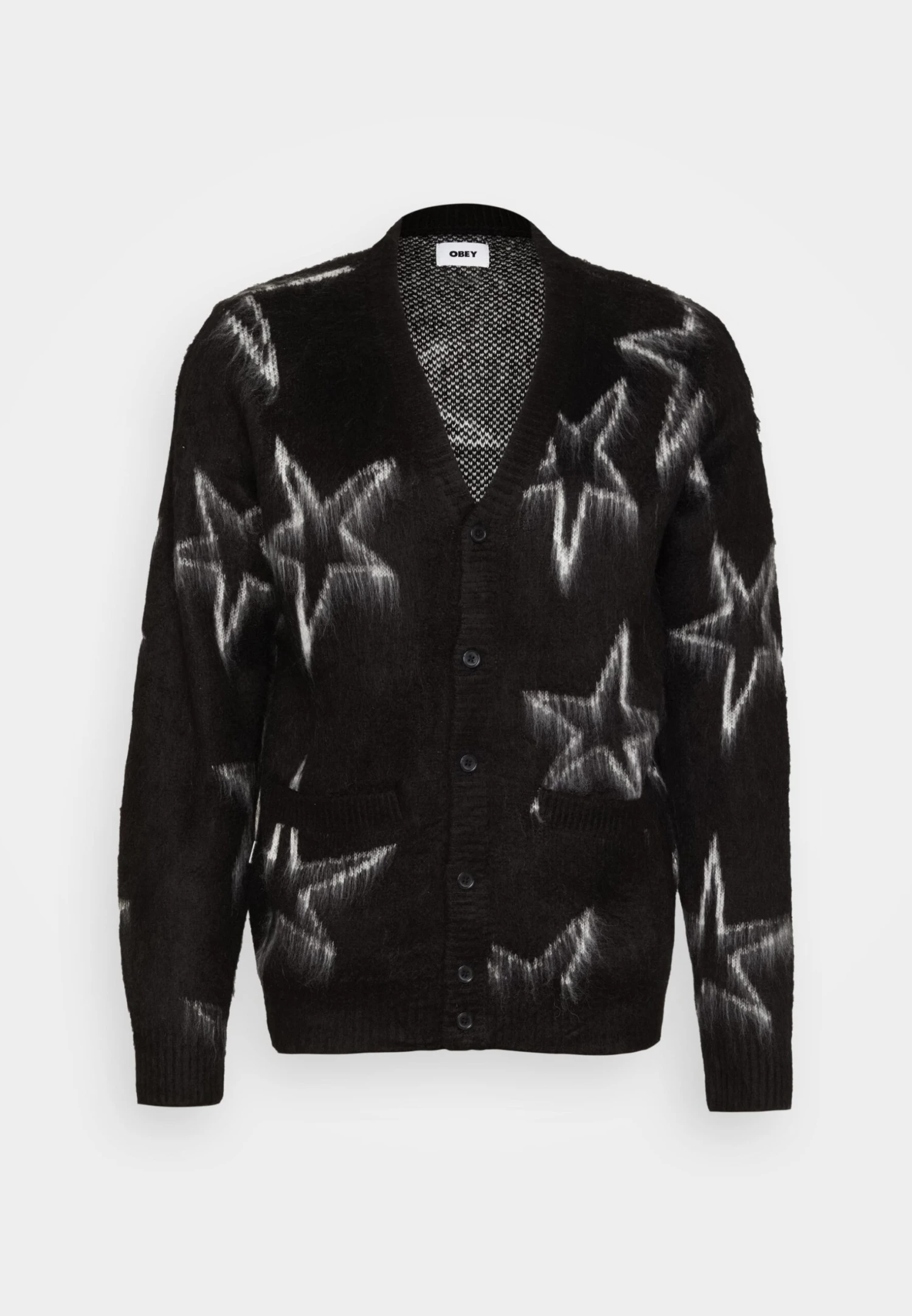 Obey Clothing Slint Cardigan Unisex - Gilet - Black Multi 7 Obey Clothing Slint Cardigan Unisex - Gilet - Black Multi – Image 5