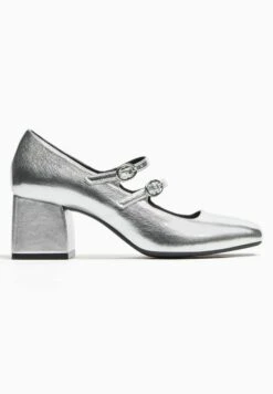 BERSHKA Mary Jane - Escarpins - Silver Coloured 15 BERSHKA Mary Jane - Escarpins - Silver Coloured -Next Soldes 623a62bcfde84482a32d67785e1207fa