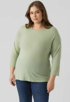Vero Moda Curve T-Shirt À Manches Longues - Reseda