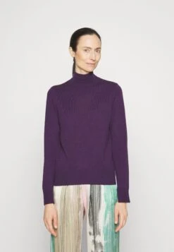 Simple High Neck - Pullover - Deep Purple