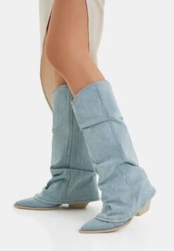 BERSHKA Santiags - Blue