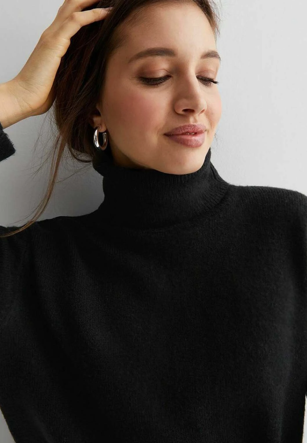 New Look Roll Neck Split Hem - Pullover - Black 6 New Look Roll Neck Split Hem - Pullover - Black – Image 4