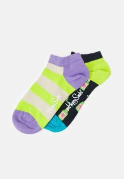 Happy Socks Stripe Beer Low Unisex 2Pack - Chaussettes - Purple/Navy