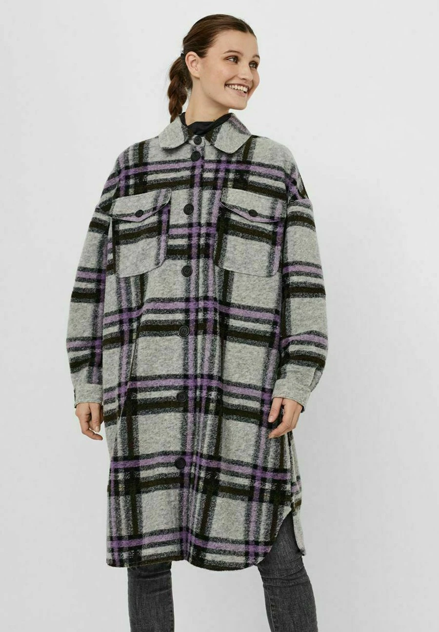 Vero Moda Vmchrissie - Manteau Court - Light Grey Melange 3 Vero Moda Vmchrissie - Manteau Court - Light Grey Melange