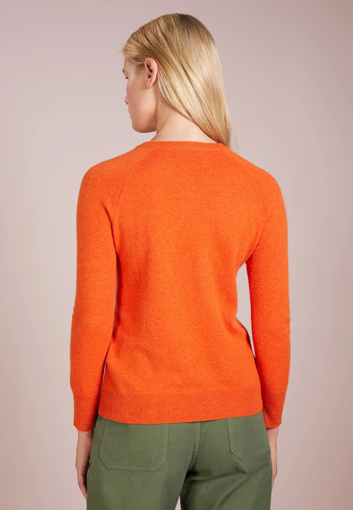 Classic Crew Neck - Pullover - Orange 5 Classic Crew Neck - Pullover - Orange – Image 3
