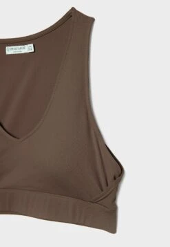 Stradivarius V-Neck - Débardeur - Brown -Next Soldes 656e5fcde8ff4a34ae5084bccf6aae79