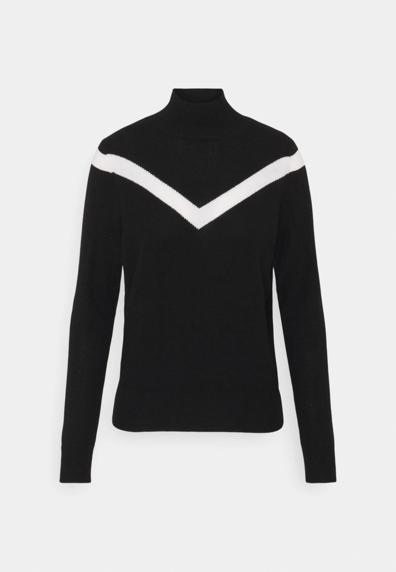 V Line High Neck - Pullover - Black 3 V Line High Neck - Pullover - Black