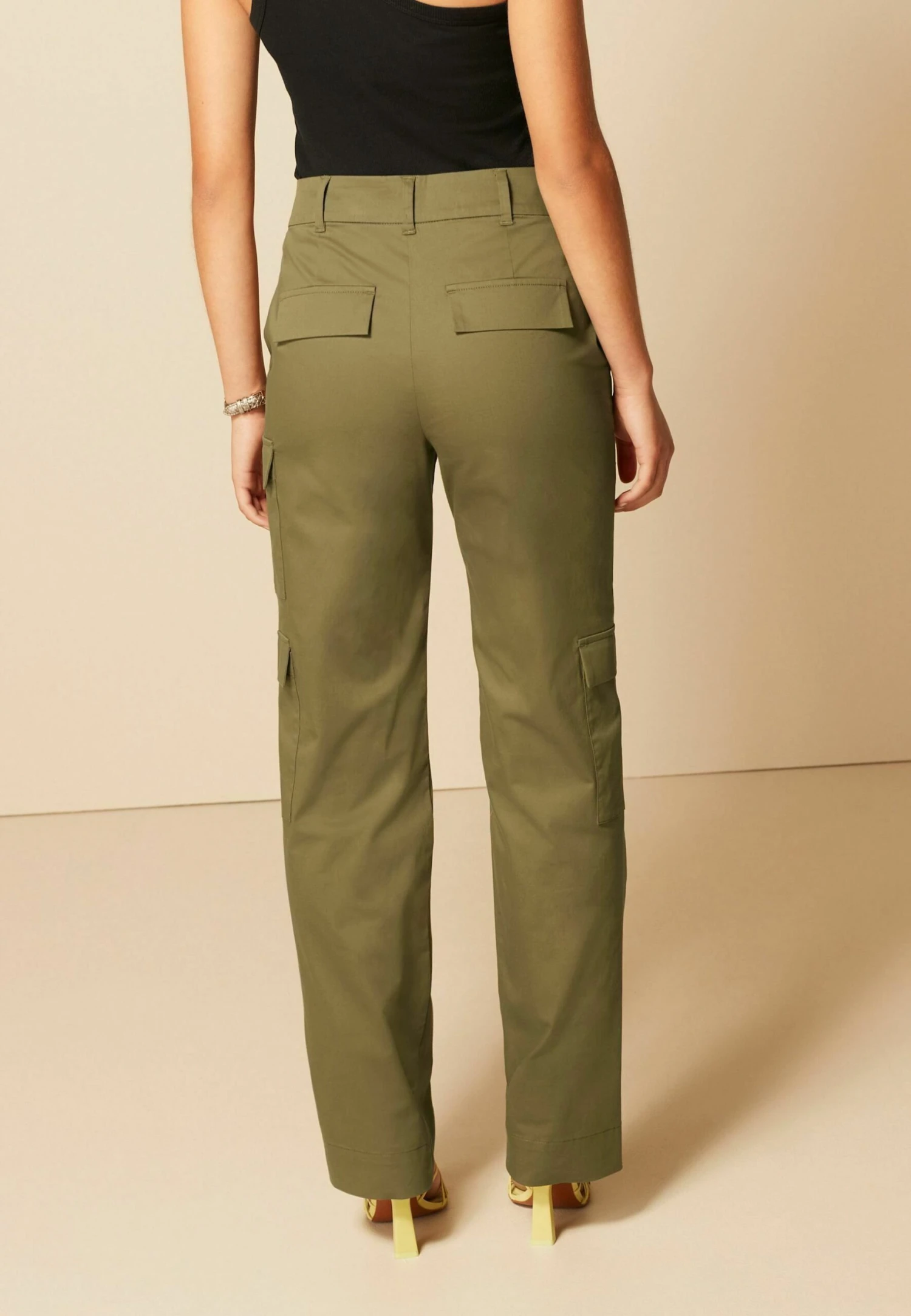 Next Utility Straight Standard - Pantalon Cargo - Khaki Green 5 Next Utility Straight Standard - Pantalon Cargo - Khaki Green – Image 3