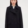 CLAUDIE PIERLOT Gaspard - Manteau Court - Marine Profond