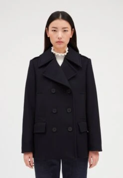 CLAUDIE PIERLOT Gaspard - Manteau Court - Marine Profond