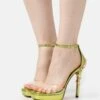 Aldo Medusa Pillow Walk - Sandales À Talons Hauts - Medium Green