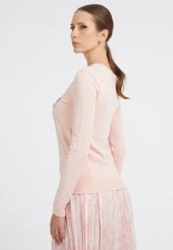 Guess Mit Strass-Frontlogo - Pullover - Hellrose -Next Soldes 68e08873037145b99f675cf9559c03f1