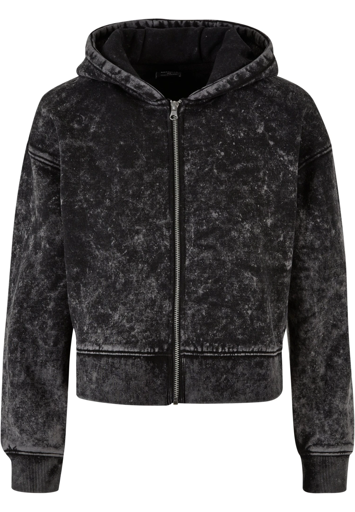 URBAN CLASSICS Towel Washed - Sweat Zippé - Black 8 URBAN CLASSICS Towel Washed - Sweat Zippé - Black – Image 6