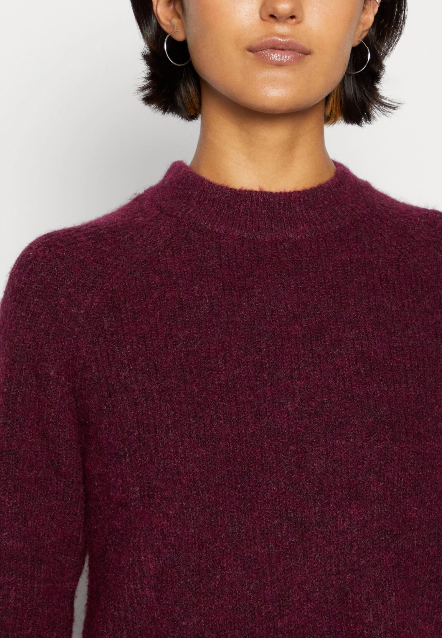 Pieces Pcellen O Neck - Pullover - Grape Wine 8 Pieces Pcellen O Neck - Pullover - Grape Wine – Image 6